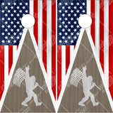 Bigfoot Flag Cornhole Wrap