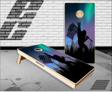 Bigfoot Northern Lights Cornhole Boards