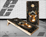 Buck Black Flag Camo Cornhole Boards