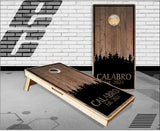 Family Name Wood Trees Cornhole Boards