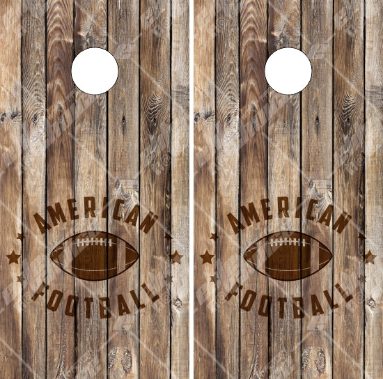Football Wood Cornhole Wrap – Elite Choice Graphics