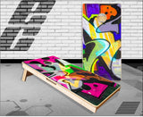 Graffiti Drip Cornhole Boards