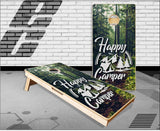Happy Camper Woods Cornhole Boards