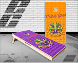 Mardi Gras Cornhole Boards