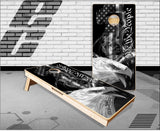 We The People Eagle Flag Smoke Cornhole Boards