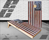 1776 Flag Wood Cornhole Boards