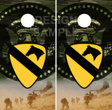 1st Cavalry Camo Cornhole Wrap