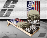 4x4 Off road Dirt Flag Cornhole Boards