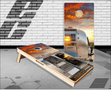 Air Stream Camper 2 Cornhole Boards