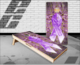 Alzheimer Awareness Cornhole Boards