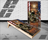 American Buck Deer Reaper Camo Cornhole Boards