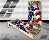 American Buck Obliteration Buck Cornhole Boards