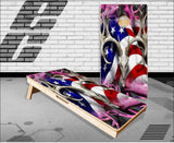 American Buck Obliteration Pink Cornhole Boards