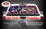 American Buck Obliteration Skull Pink Rear Window Wrap