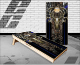 American Deer Hunt Flag Camo Police Cornhole Boards
