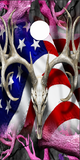 American Deer Oblit Pink Camo UV Direct Print Cornhole Tops