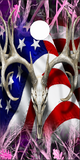 American Deer Tallgrass Pink Camo UV Direct Print Cornhole Tops