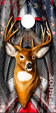 American Flag Deer Hunter Armor Cornhole Wrap