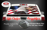 American Flag Eagle Rear Window Wrap