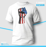 American Flag Fist Unisex T-Shirt