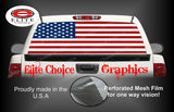American Flag Flat Rear Window Wrap