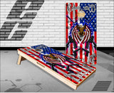 American Flag Gun Rights Eagle Cornhole Boards