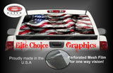 American Flag Rocks Rear Window Wrap