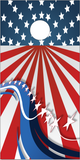 American Flag Stars N Stripes UV Direct Print Cornhole Tops