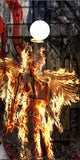 American Flaming Angel UV Direct Print Cornhole Tops