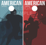 American Football Cornhole Wrap
