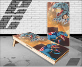 American T Rex Cornhole Boards