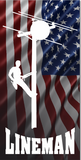 American lineman UV Direct Print Cornhole Tops