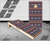 Aztec Pattern Cornhole Boards