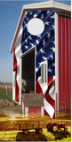 Barn Flag UV Direct Print Cornhole Tops