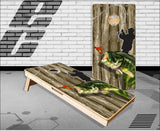 Bass Fishing Wood Cornhole Boards