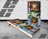 Bass One More Cast Cornhole Boards