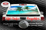 Beach Palm Trees 2 Rear Window Wrap