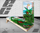 Beach Scene Paradise Cornhole Boards