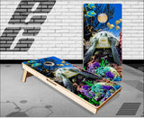 Beach Turtle Water Cornhole Boards