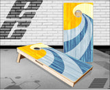 Beach Wave Cornhole Boards