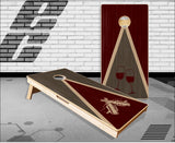 Beer and Wine Stand Wood2 Cornhole Boards