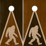 Bigfoot Stained Wood UV Direct Print Cornhole Tops