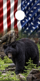 Black Bear Flag UV Direct Print Cornhole Tops