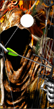 Bow Reaper Oblit Buck Blaze Camo Cornhole Wrap