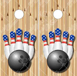 Bowling Floor Cornhole Wrap