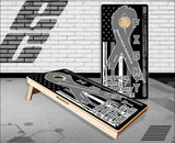 Brain Cancer Awareness Flag Cornhole Boards