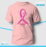 Breast Cancer Pink Ribbon Butterflies Unisex T-Shirt