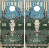 Buck Hunter Skull Chasers Cornhole Wrap