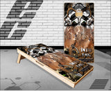 Buck Reaper Hunter Camo Cornhole Boards
