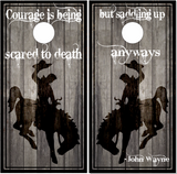 Bucking Horse John Wayne UV Direct Print Cornhole Tops